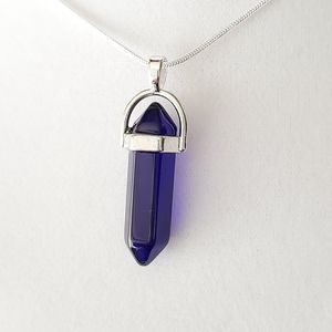 Purple Amethyst 20"\ .925 Sterling Silver Necklace